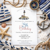 Lighthouse 25ste verjaardag kaart