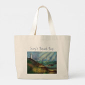Lighthouse Beach Bag Grote Tote Bag (Achterkant)