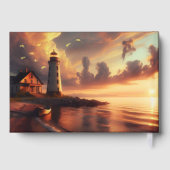 Lighthouse Beach Memorial Real Foil Livre d'invité (Verso)