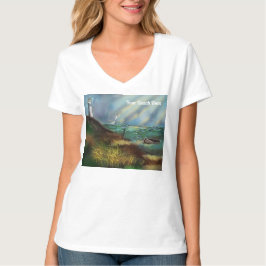 Lighthouse Beach T-shirt voor dames