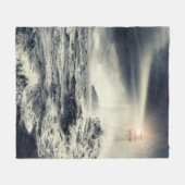 Lighthouse Beacon Fleece Deken (Voorkant (Horizontaal))