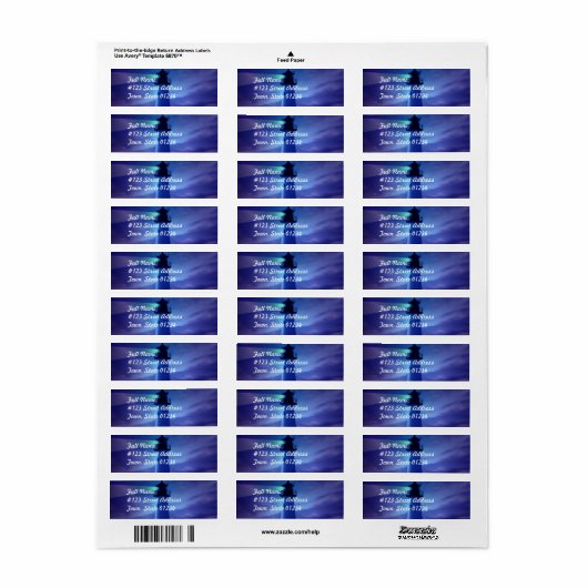 Lighthouse Beacon Mailing Label (Full Sheet)