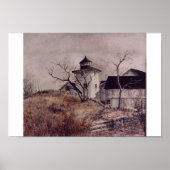 LIGHTHOUSE BIJ NOANK, CT. POSTER (Voorkant)