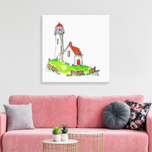 Lighthouse Canvas Afdruk (Insitu (Woonkamer))