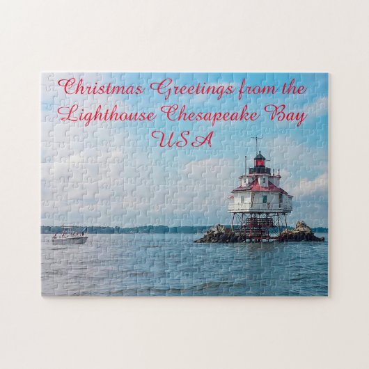 Lighthouse Chesapeake Bay. Legpuzzel (Horizontaal)