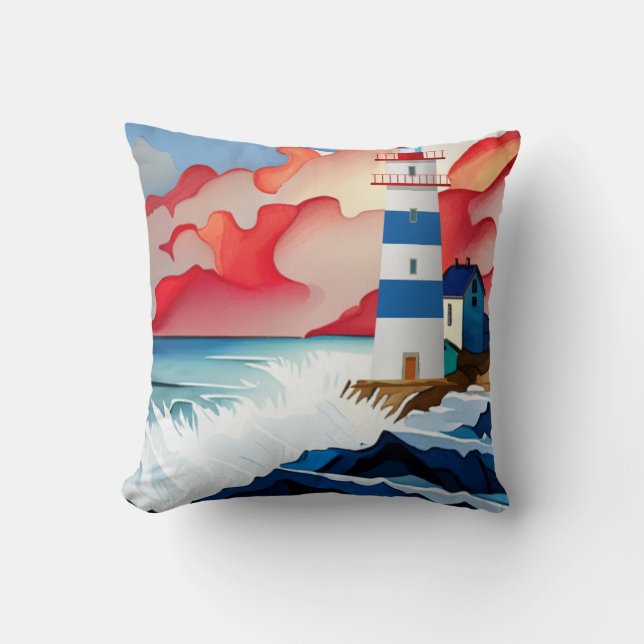 Lighthouse Collectie Kussen (Voorkant)