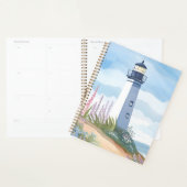Lighthouse in Bloom | Coastal Watercolor Floral (Devant avec enveloppe)