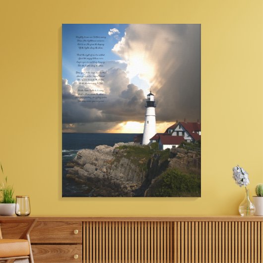 Lighthouse Inspirerend Citaat Verrekend Canvas Dru (Insitu (Woonkamer))