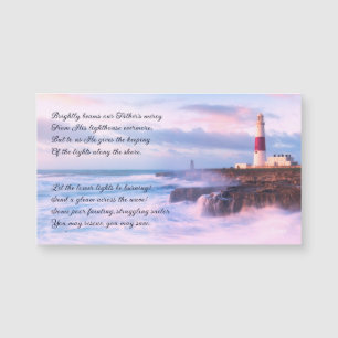 Lighthouse Landscape Foto Inspant Quote Magnet
