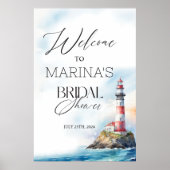 Lighthouse Nautical Welkom Poster (Voorkant)