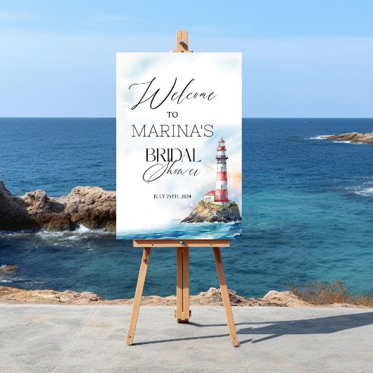 Lighthouse Nautical Welkom Poster