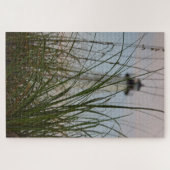 LIghthouse op zandgrasstrand - 20x30 - 1014 pcs Legpuzzel (Horizontaal)