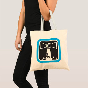 Lighthouse Pictogram Canvas tas
