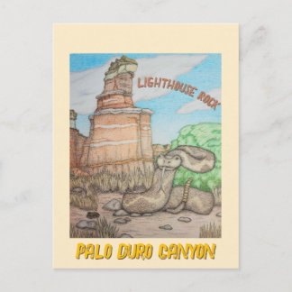 Lighthouse Rock Ratelslang Briefkaart