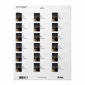 Lighthouse Rockwall Harbour-adreslabel Etiket (Full Sheet)