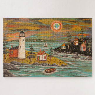 Lighthouse Sail Jigsaw Puzzle par Karla Gerard