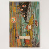 Lighthouse Sail Jigsaw Puzzle par Karla Gerard (Vertical)