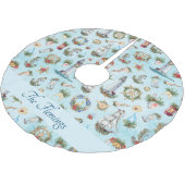 Lighthouse Scheepvaart Nautical KerstOcean Name Kerstboom Rok (Gekanteld)