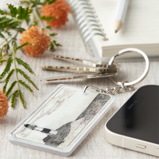 Lighthouse Scrimshaw Sleutelhanger (Voorkant Rechts)