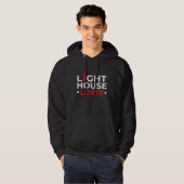 Lighthouse Seaside Nautical I just love lighthouse Hoodie (Voorkant volledig)