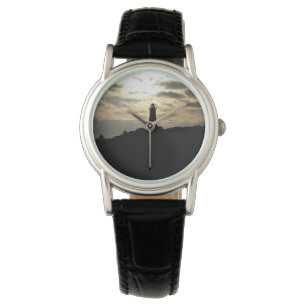 Lighthouse Silhouette Horloge