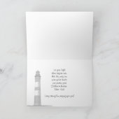 Lighthouse Sunset Christelijke Aanmoediging Kaart (Binnen)