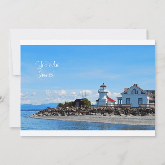 Lighthouse, u wordt uitgenodigd kaart (Voorkant)