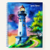 Lighthouse Under a Starry Sky Journal (Devant)