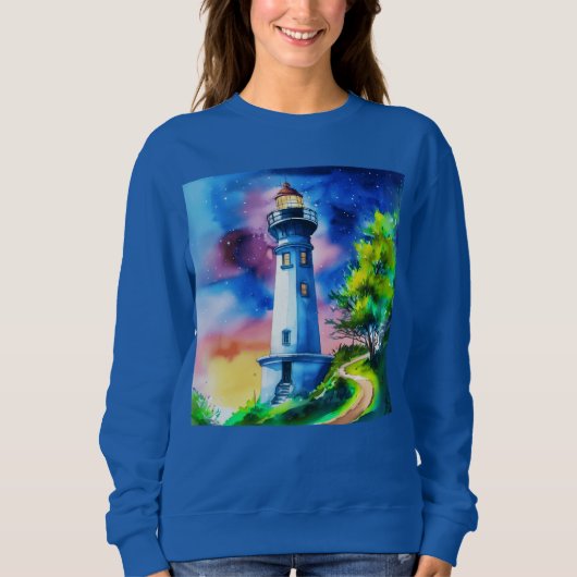 Lighthouse Under a Starry Sky Trui (Voorkant)