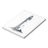 Lighthouse Zee Illustratie Silhouette Stijl Notitieblok (Gedraaid)