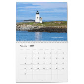 LighthouseGuy.com Calendrier du phare du Maine 201 (Feb 2027)