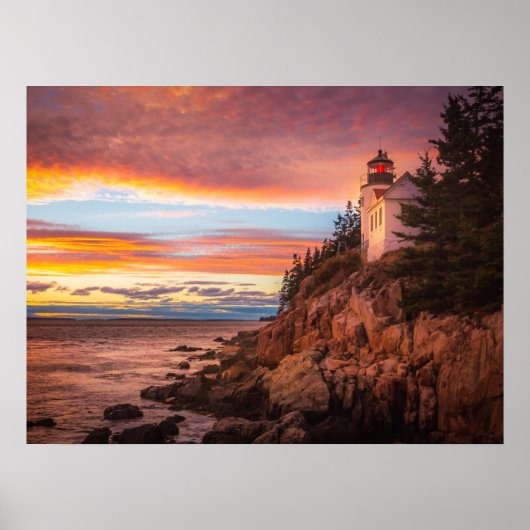 Lighthouses | Acadia National Park Maine Poster (Voorkant)