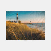 Lighthouses Big Sable Lighthouse Ludington, MI Fleece Deken (Voorkant (Horizontaal))