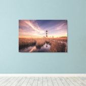 Lighthouses | Bodie Island Outerbanks NC Canvas Afdruk (Insitu (Houten vloer))