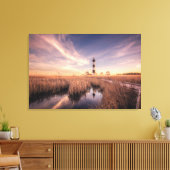 Lighthouses | Bodie Island Outerbanks NC Canvas Afdruk (Insitu (Woonkamer))