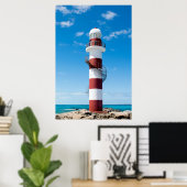 Lighthouses | Cancun Quintana Roo Mexico Poster (Thuiskantoor)