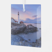 Lighthouses Cape Elizabeth, Maine Glas Ornament (Voorkant links)