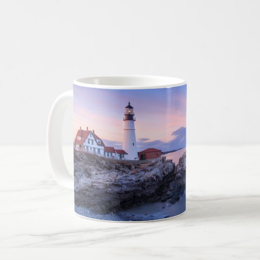 Lighthouses Cape Elizabeth, Maine Koffiemok (Voorkant links)