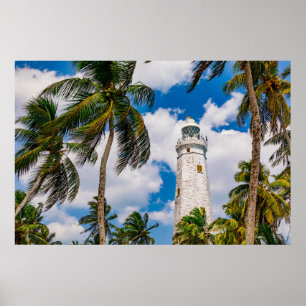 Lighthouses Dewundara Matara Sri Sri Lanka Poster