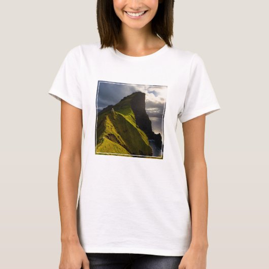Lighthouses Faroe Islands Denmark T-shirt (Voorkant)