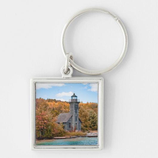 Lighthouses | Groot eiland East Channel Light Sleutelhanger (Voorkant)