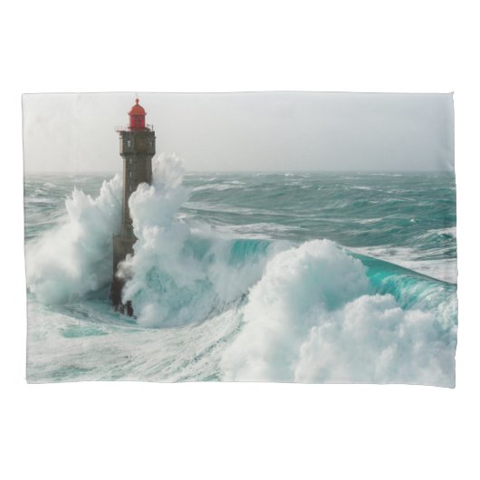 Lighthouses Jument Lighthouse Ouessant Frankrijk Kussensloop (Voorkant)