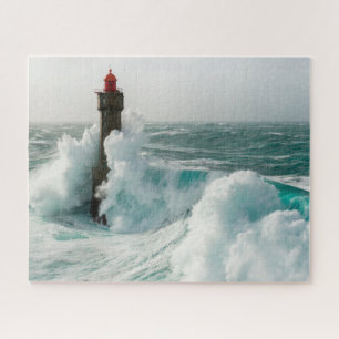 Lighthouses Jument Lighthouse Ouessant Frankrijk Legpuzzel