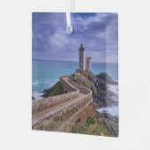 Lighthouses | Klein Minou Lighthouse Frankrijk Glas Ornament (Voorkant links)