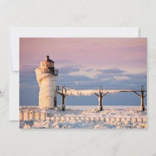 Lighthouses Lake Michigan Lighthouse Bedankkaart