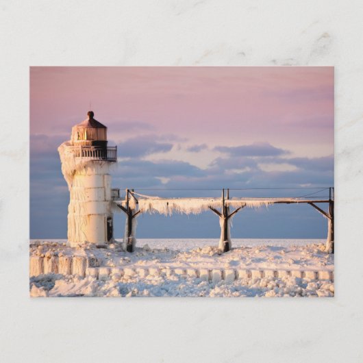 Lighthouses Lake Michigan Lighthouse Briefkaart (Voorkant)