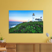 Lighthouses | Lighthouse Bristol Maine Canvas Afdruk (Insitu (Woonkamer))