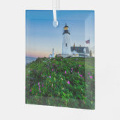 Lighthouses | Lighthouse Bristol Maine Glas Ornament (Voorkant links)