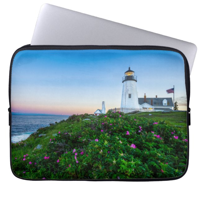 Lighthouses | Lighthouse Bristol Maine Laptop Sleeve (Voorkant)