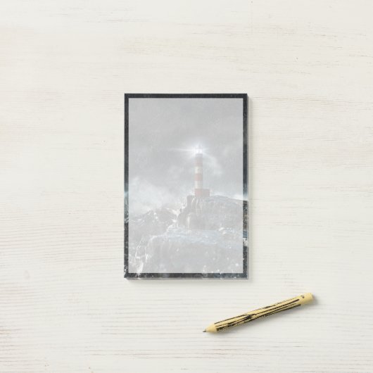 Lighthouses Lighthouse in the Storm Post-it® Notes (Op bureau)